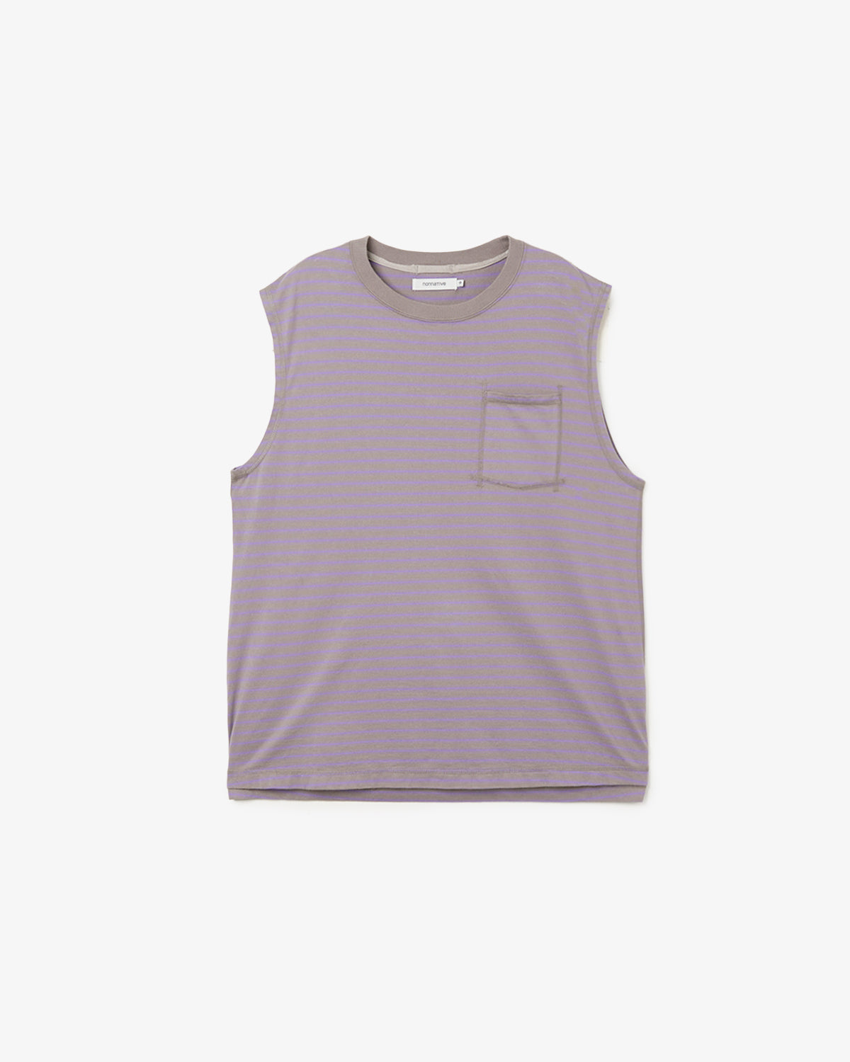 DWELLER N/S TEE COTTON JERSEY BORDER