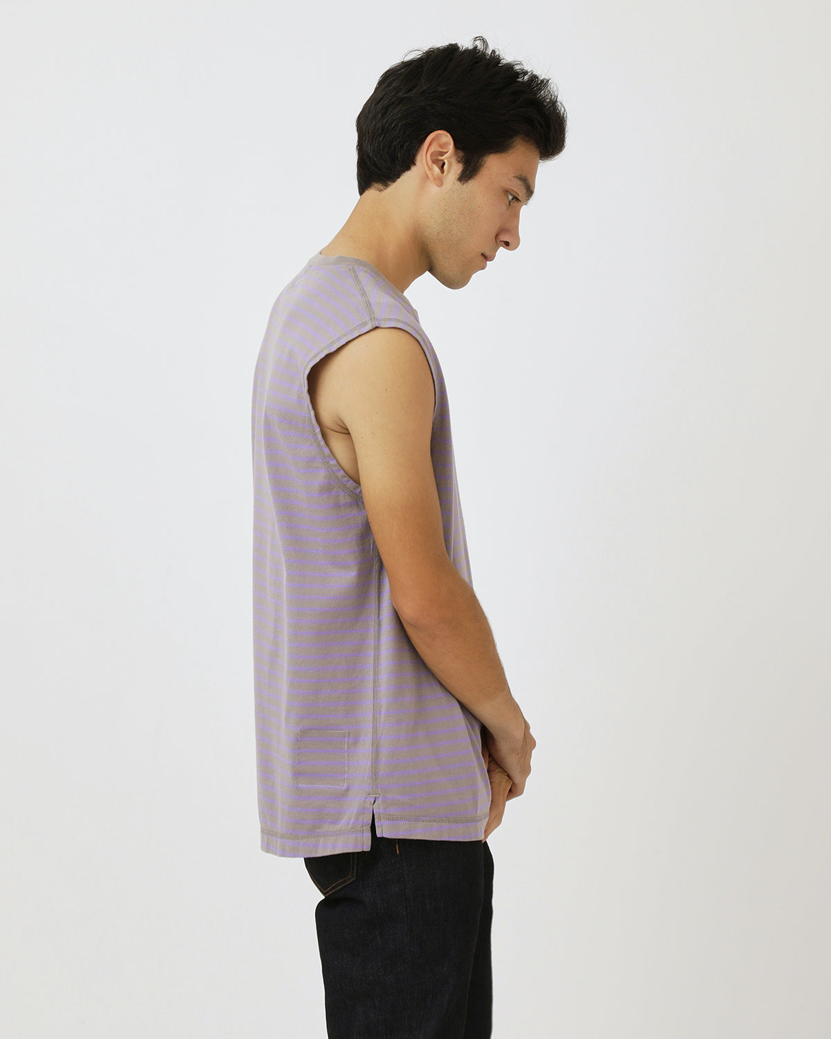 DWELLER N/S TEE COTTON JERSEY BORDER