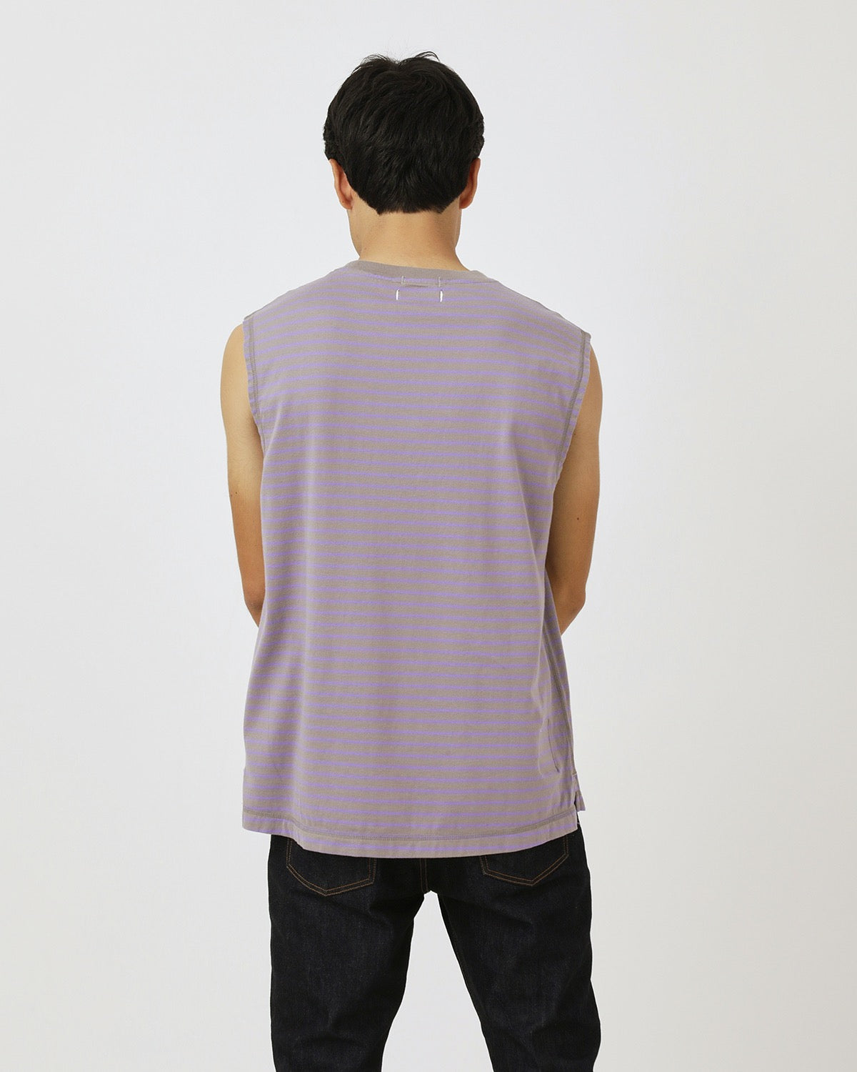 DWELLER N/S TEE COTTON JERSEY BORDER