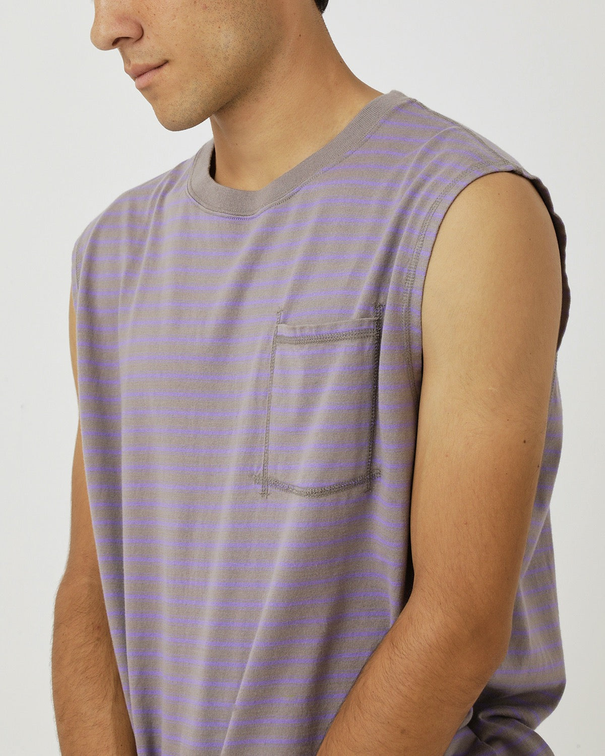 DWELLER N/S TEE COTTON JERSEY BORDER