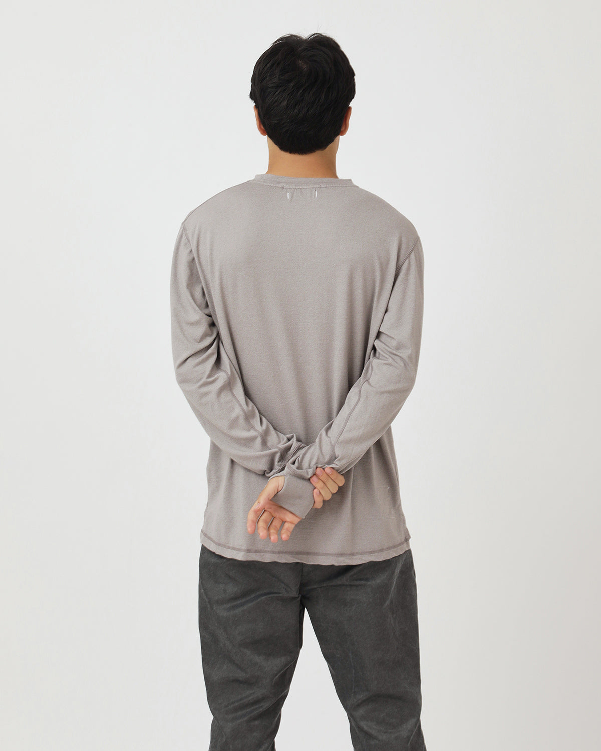 DWELLER L/S TEE MERINO WOOL OVERDYED