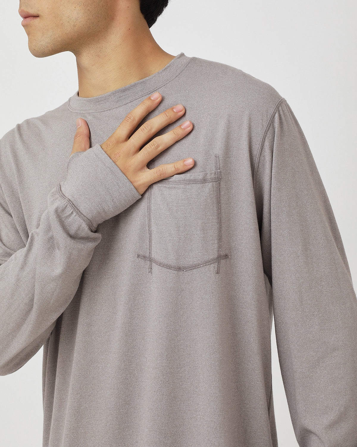 DWELLER L/S TEE MERINO WOOL OVERDYED