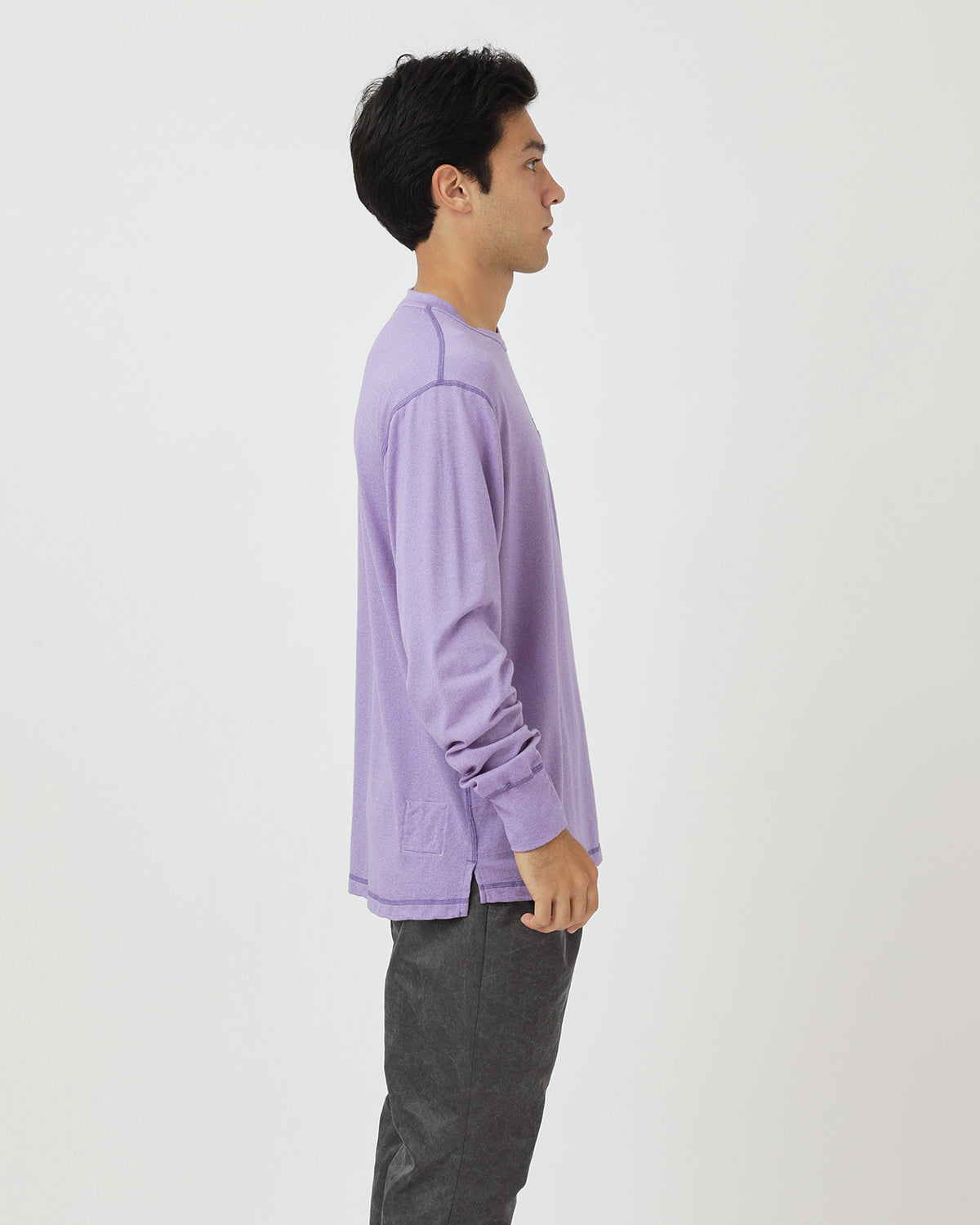 DWELLER L/S TEE MERINO WOOL OVERDYED