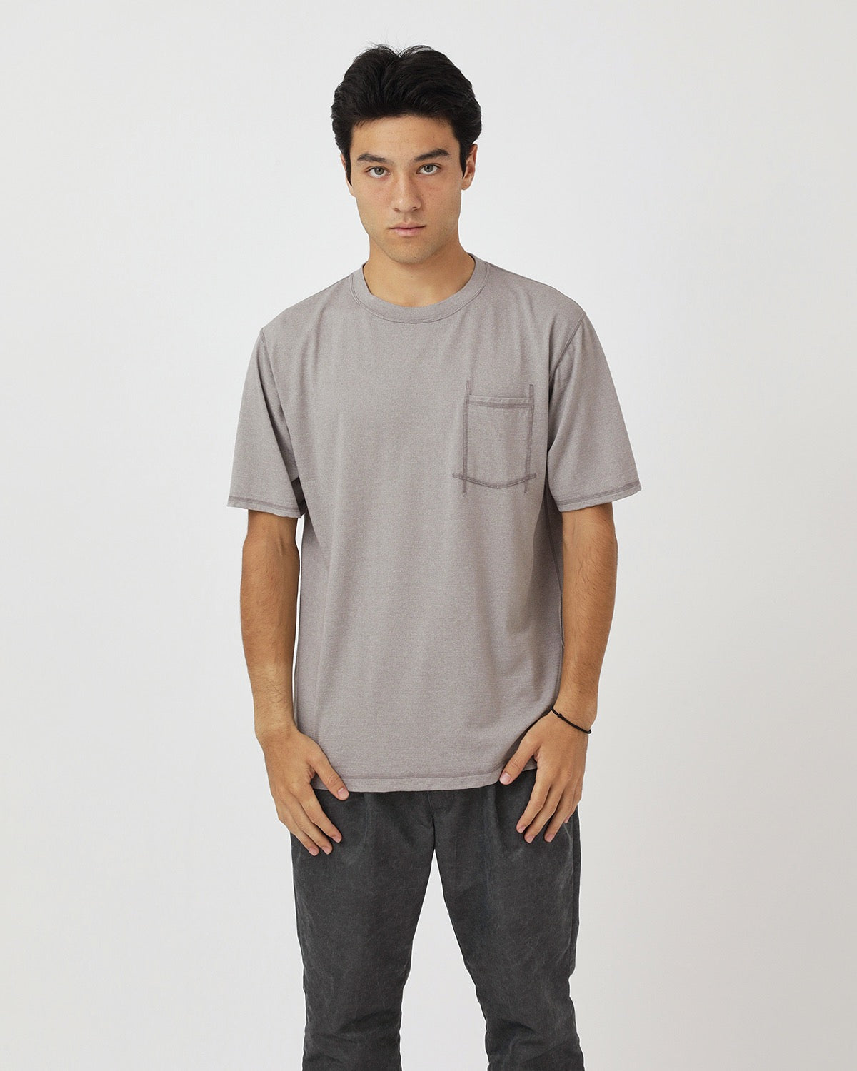 DWELLER S/S TEE MERINO WOOL OVERDYED