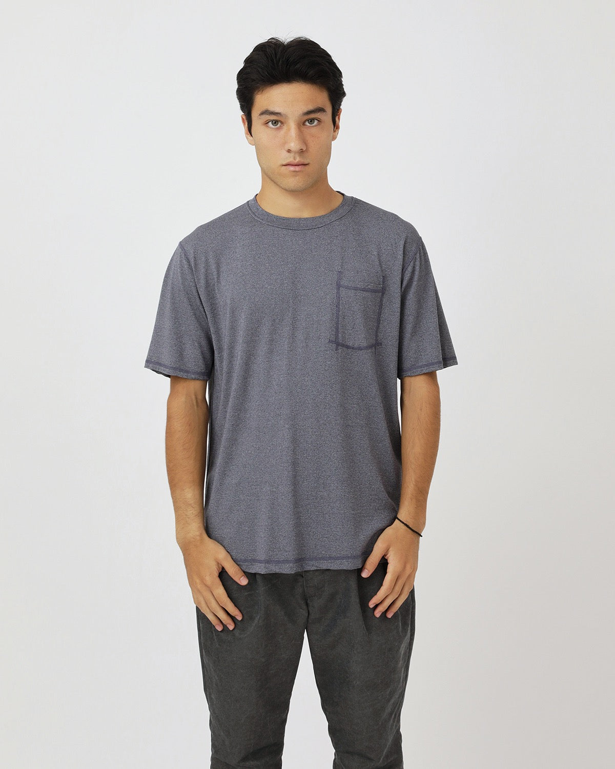 DWELLER S/S TEE MERINO WOOL OVERDYED