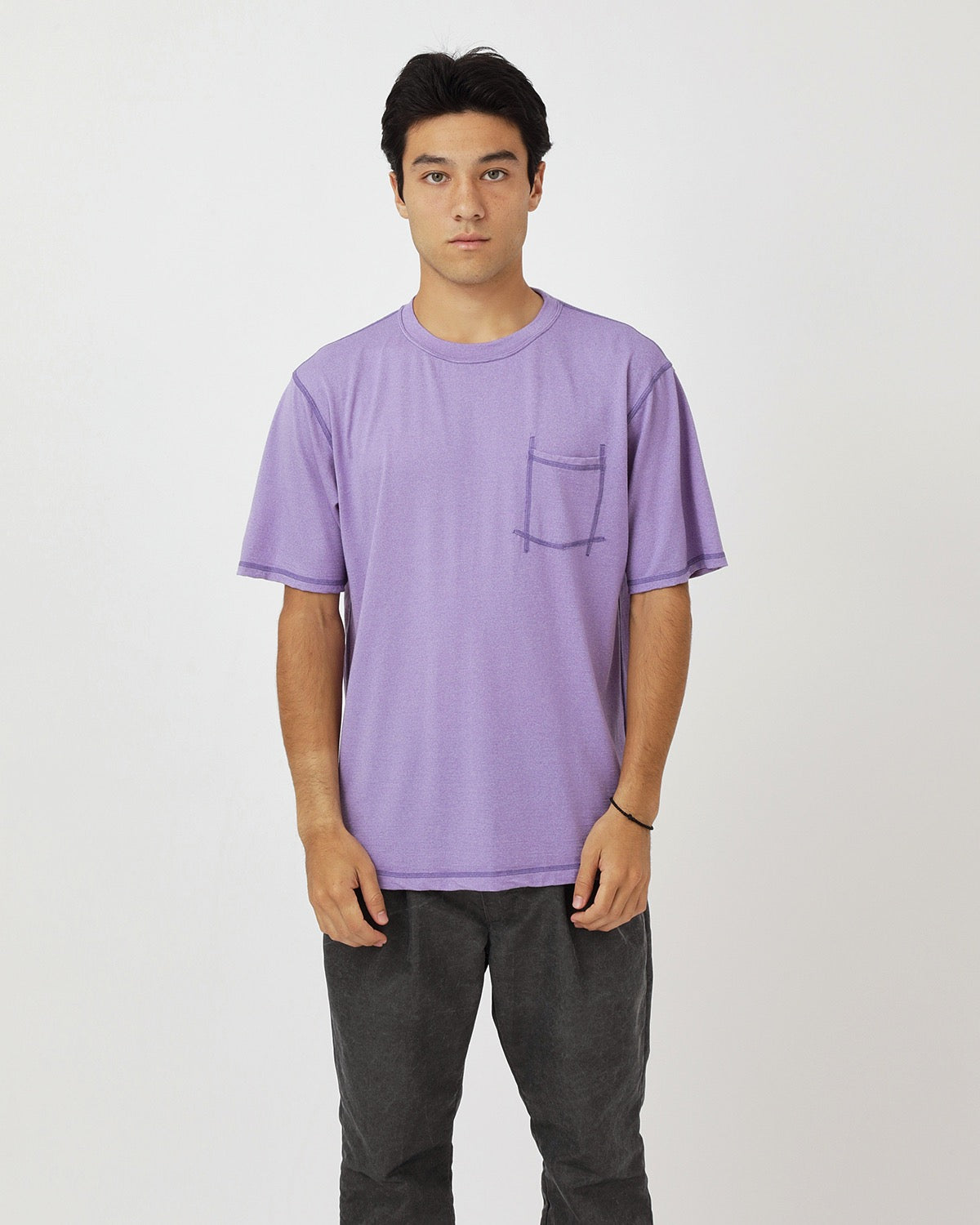DWELLER S/S TEE MERINO WOOL OVERDYED