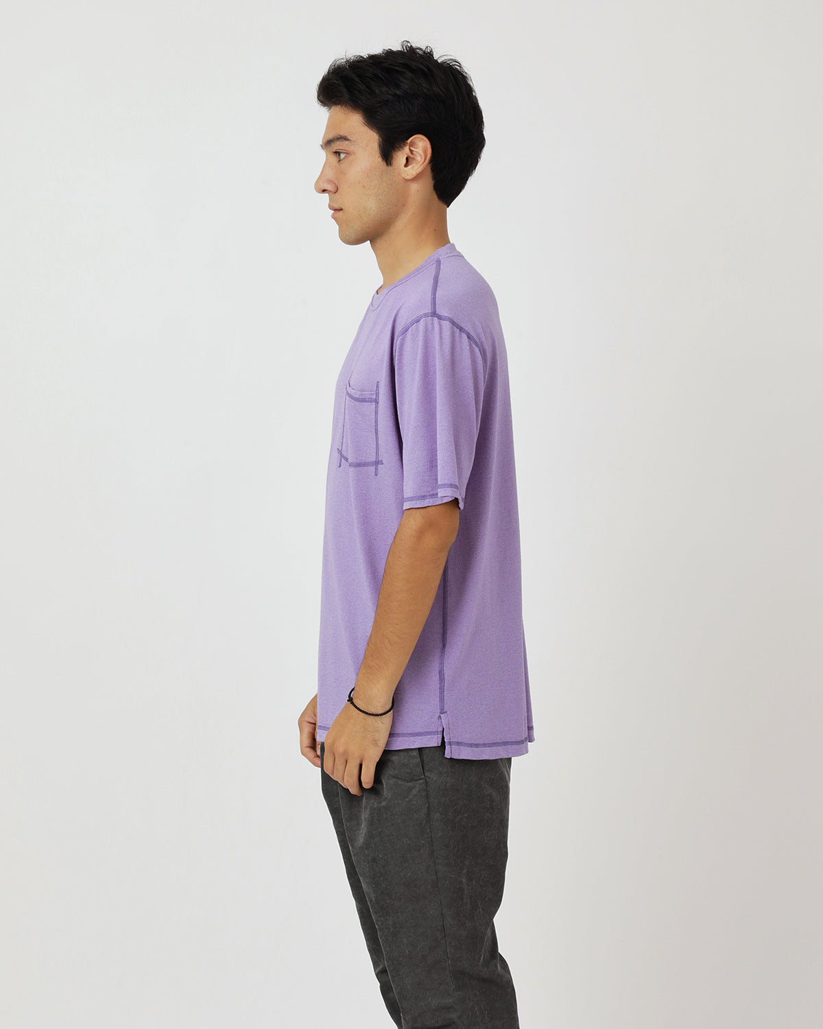 DWELLER S/S TEE MERINO WOOL OVERDYED