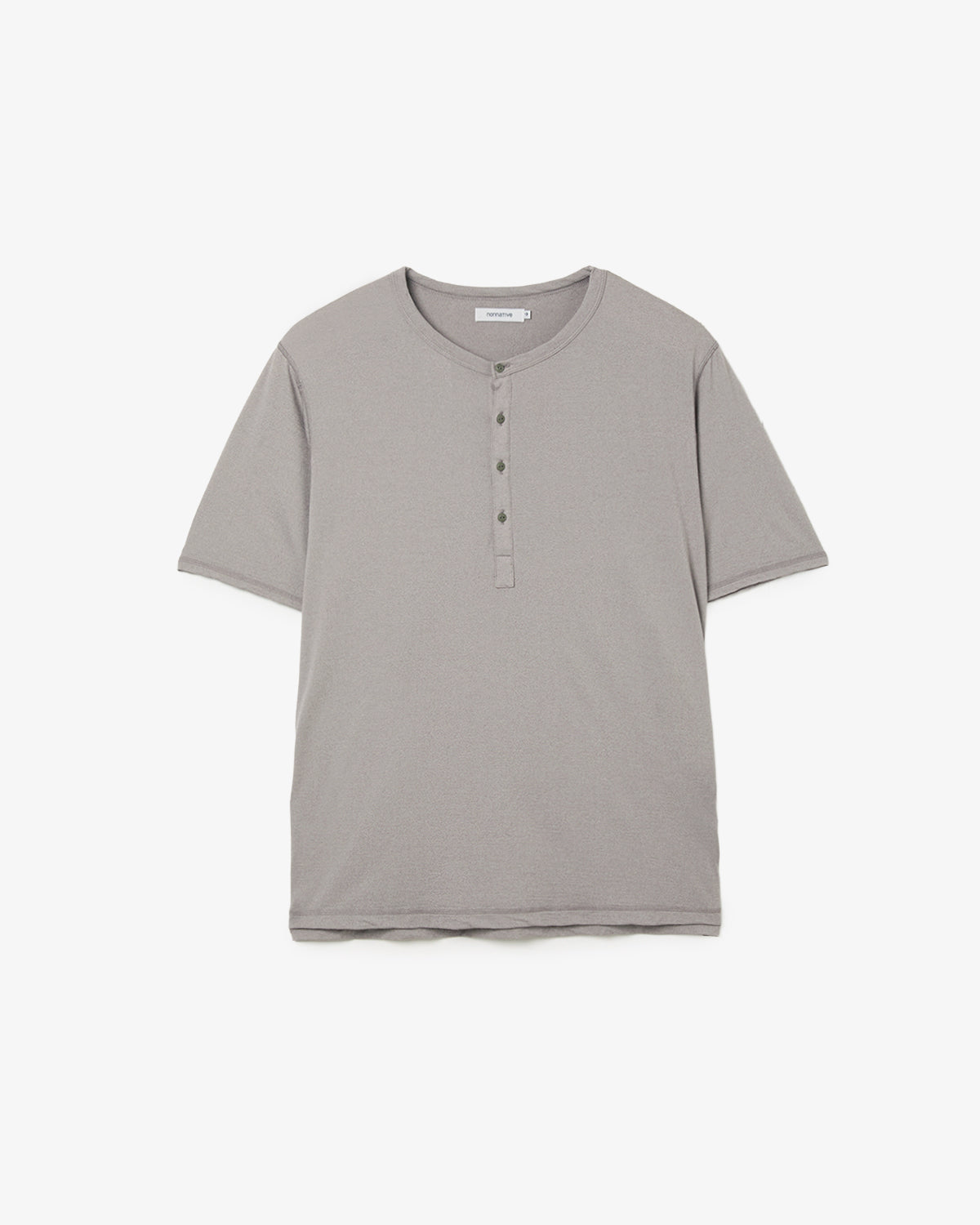 DWELLER S/S HENRY NECK TEE MERINO WOOL OVERDYED