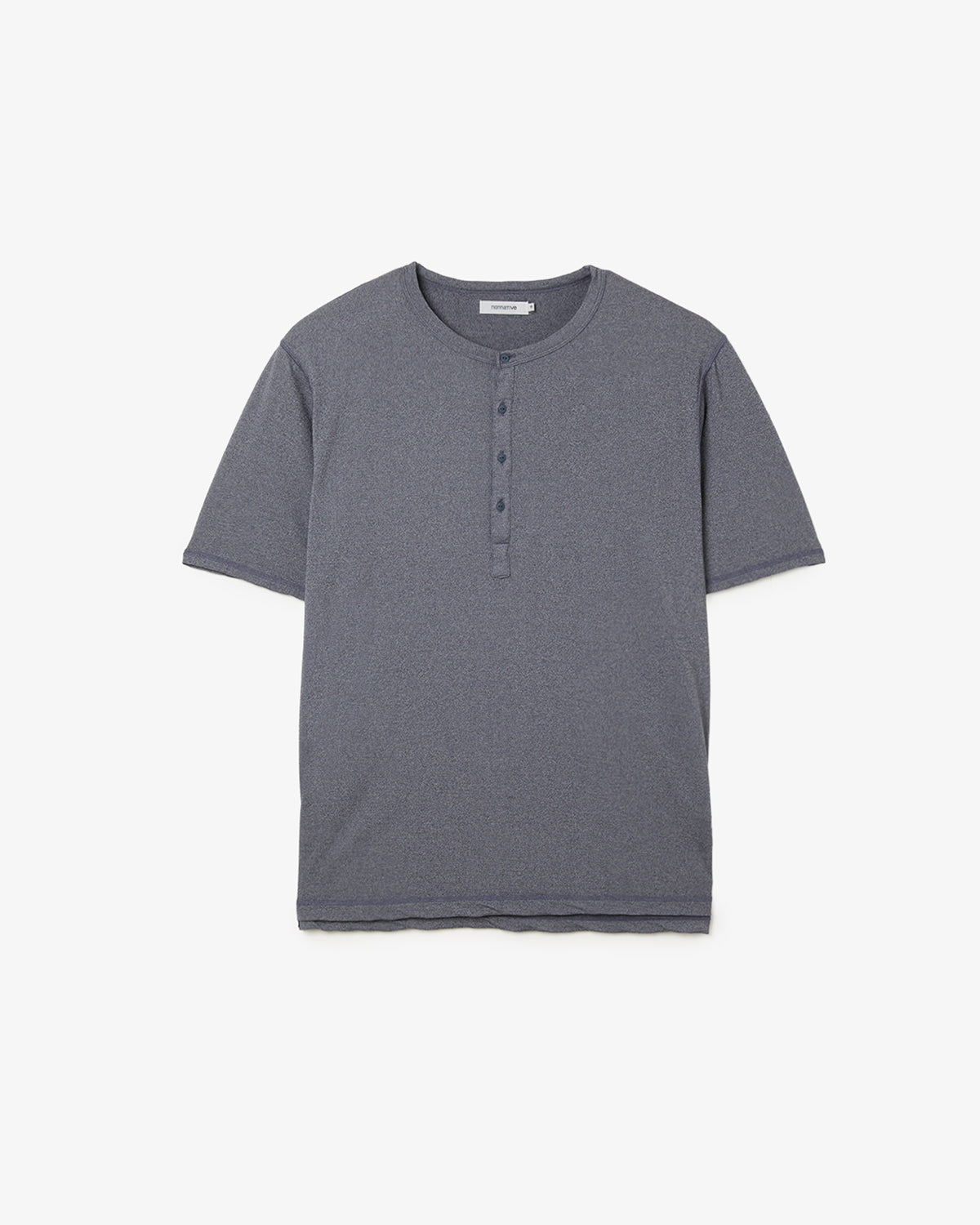 DWELLER S/S HENRY NECK TEE MERINO WOOL OVERDYED