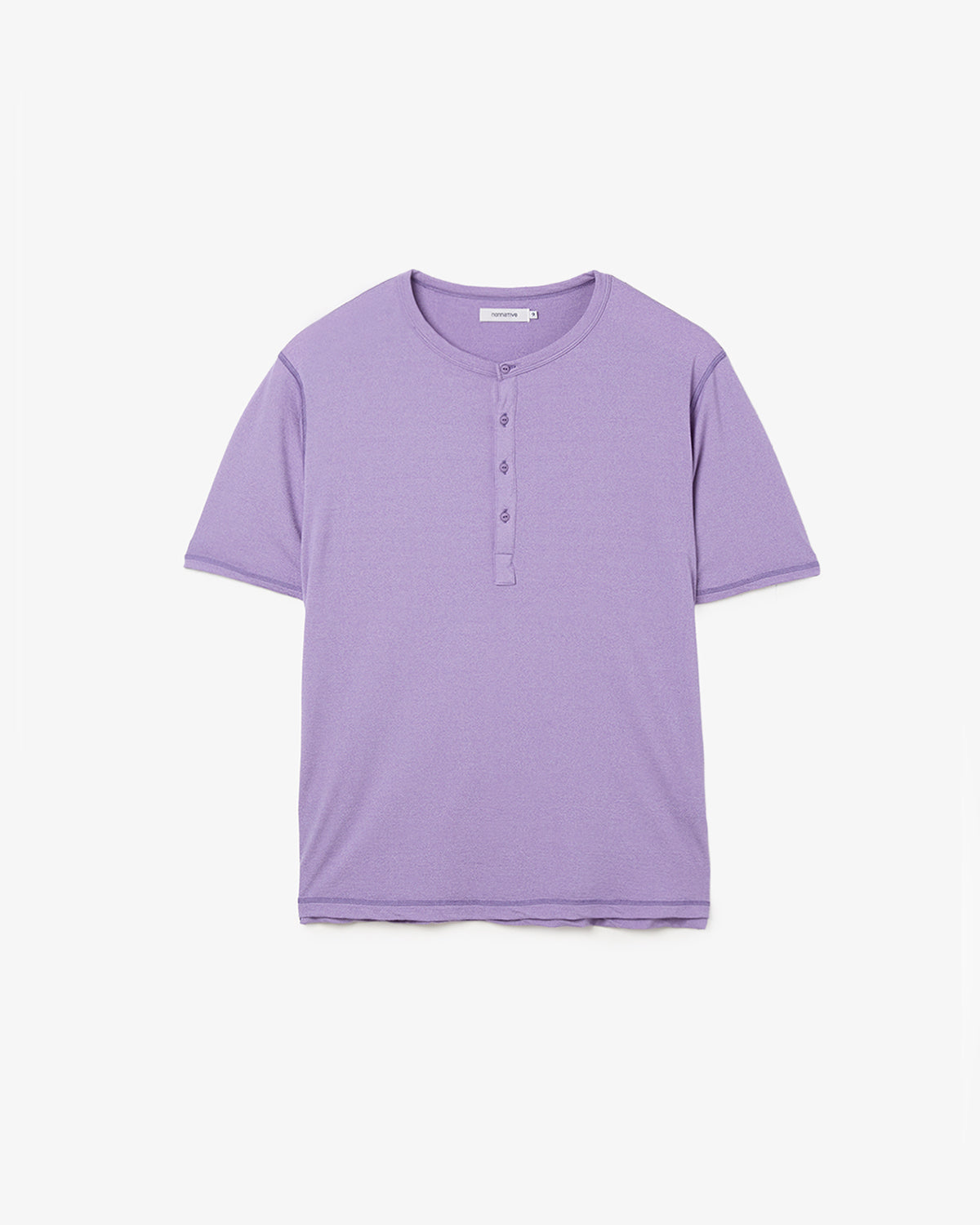 DWELLER S/S HENRY NECK TEE MERINO WOOL OVERDYED