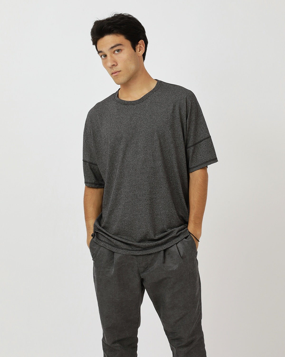 CLERK S/S TEE MERINO WOOL OVERDYED