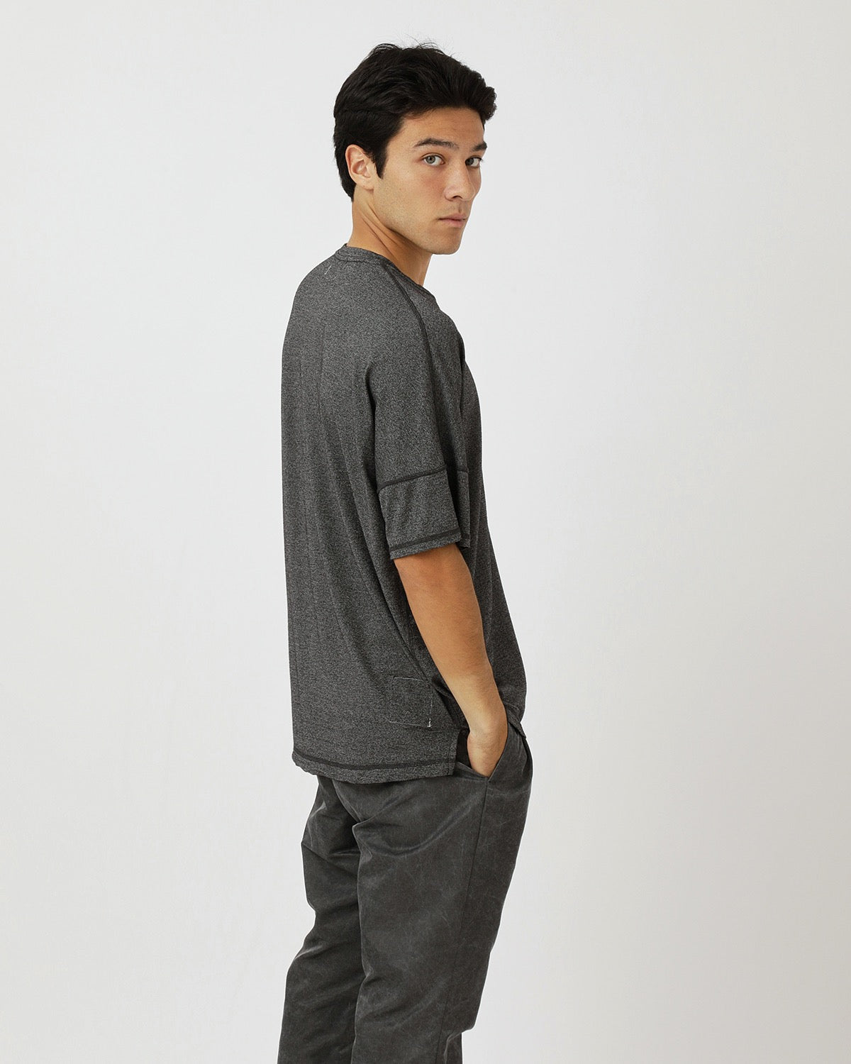 CLERK S/S TEE MERINO WOOL OVERDYED