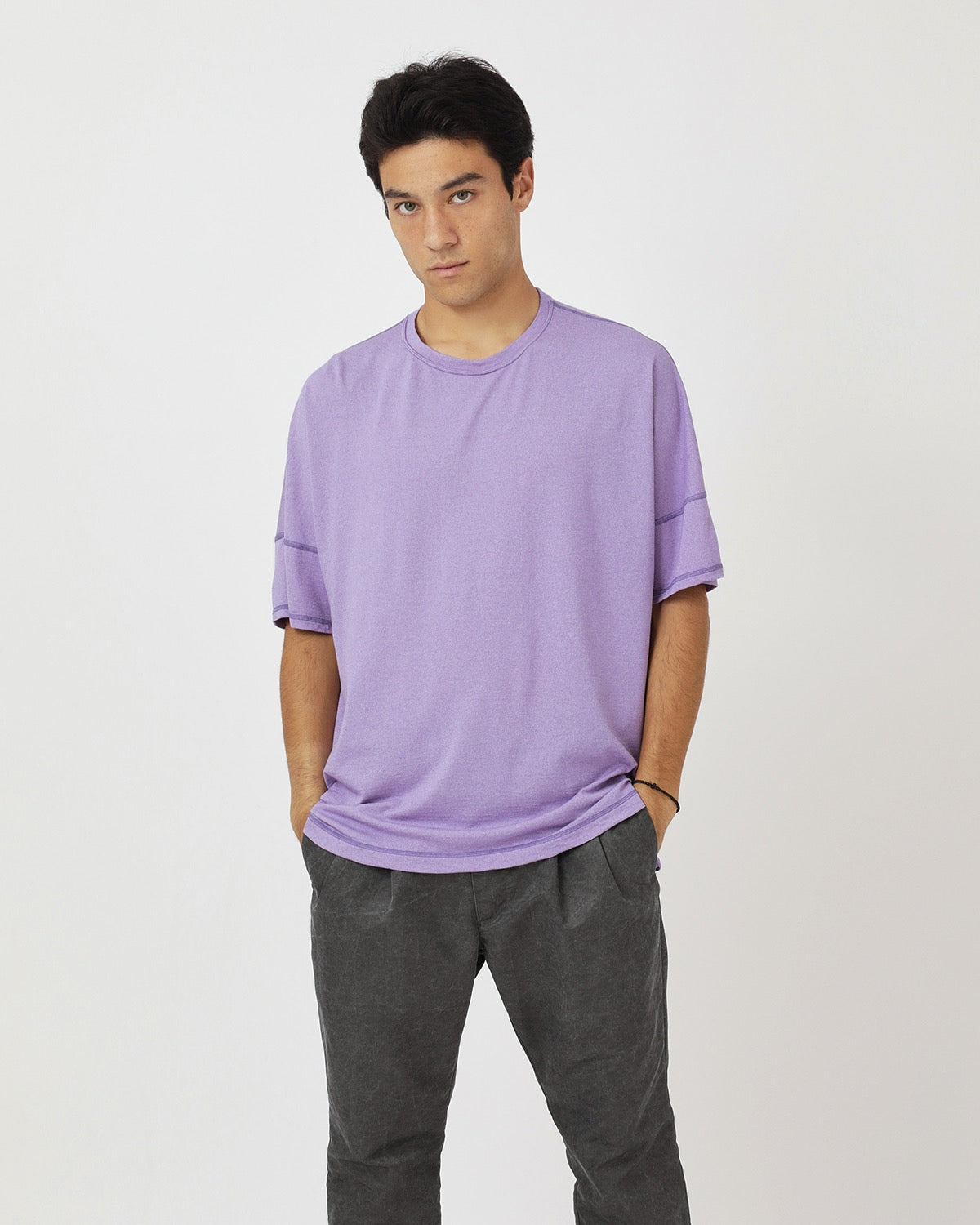 CLERK S/S TEE MERINO WOOL OVERDYED