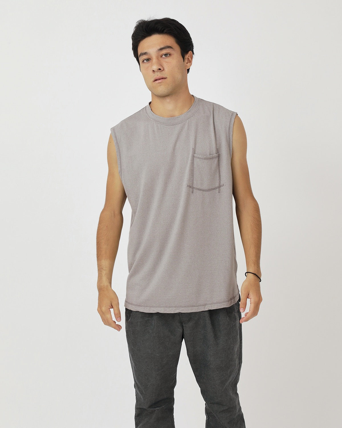 DWELLER N/S TEE MERINO WOOL OVERDYED