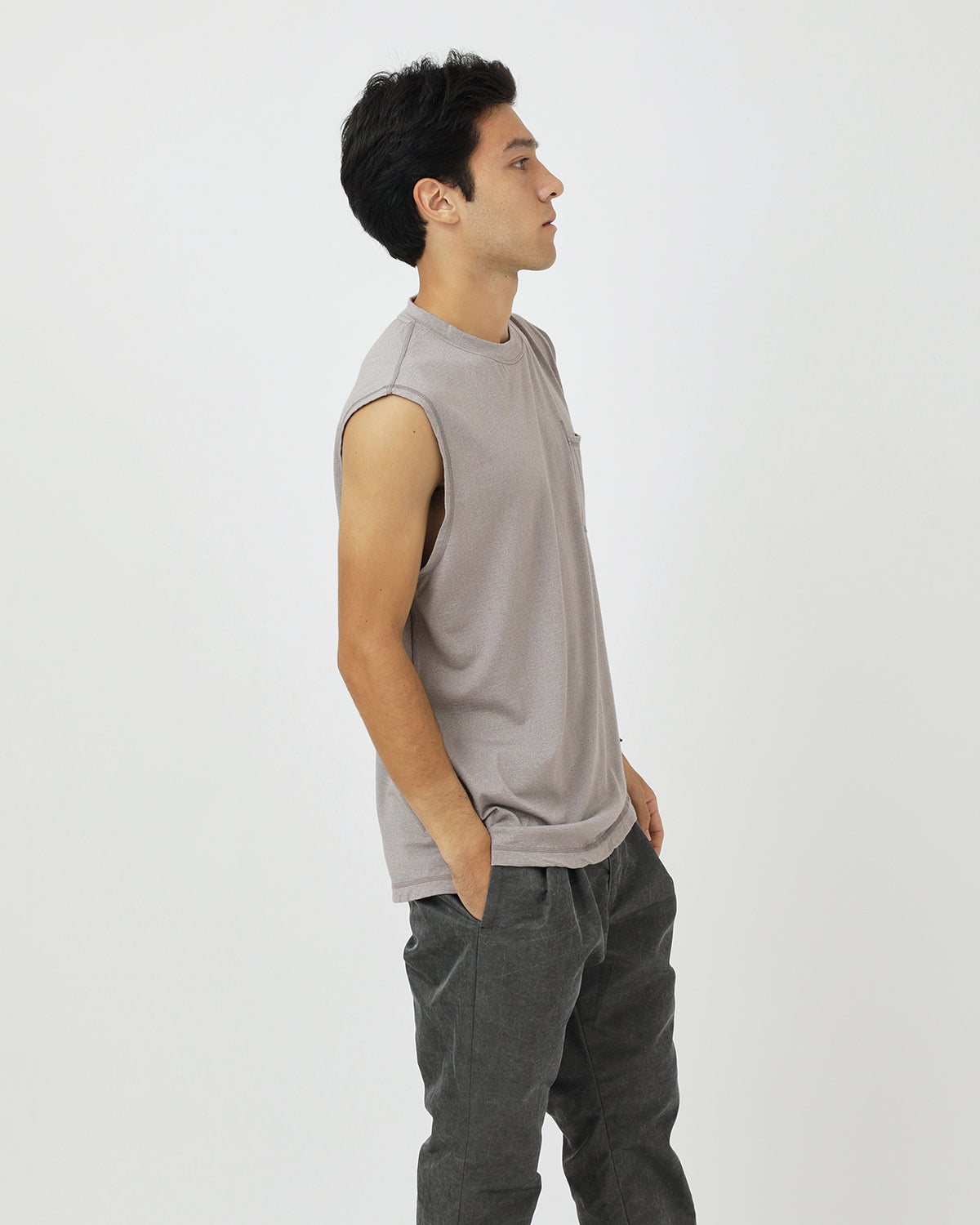 DWELLER N/S TEE MERINO WOOL OVERDYED