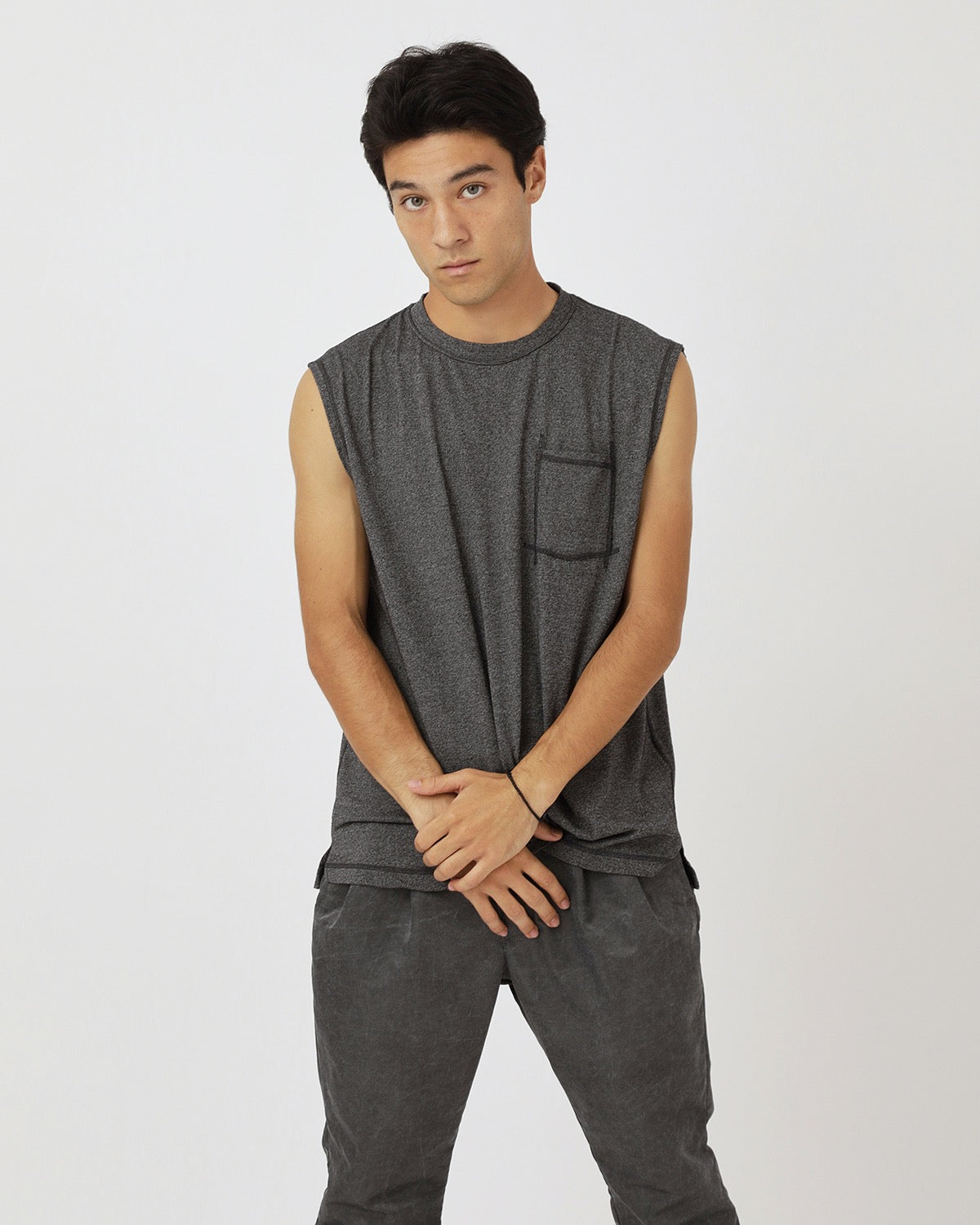 DWELLER N/S TEE MERINO WOOL OVERDYED