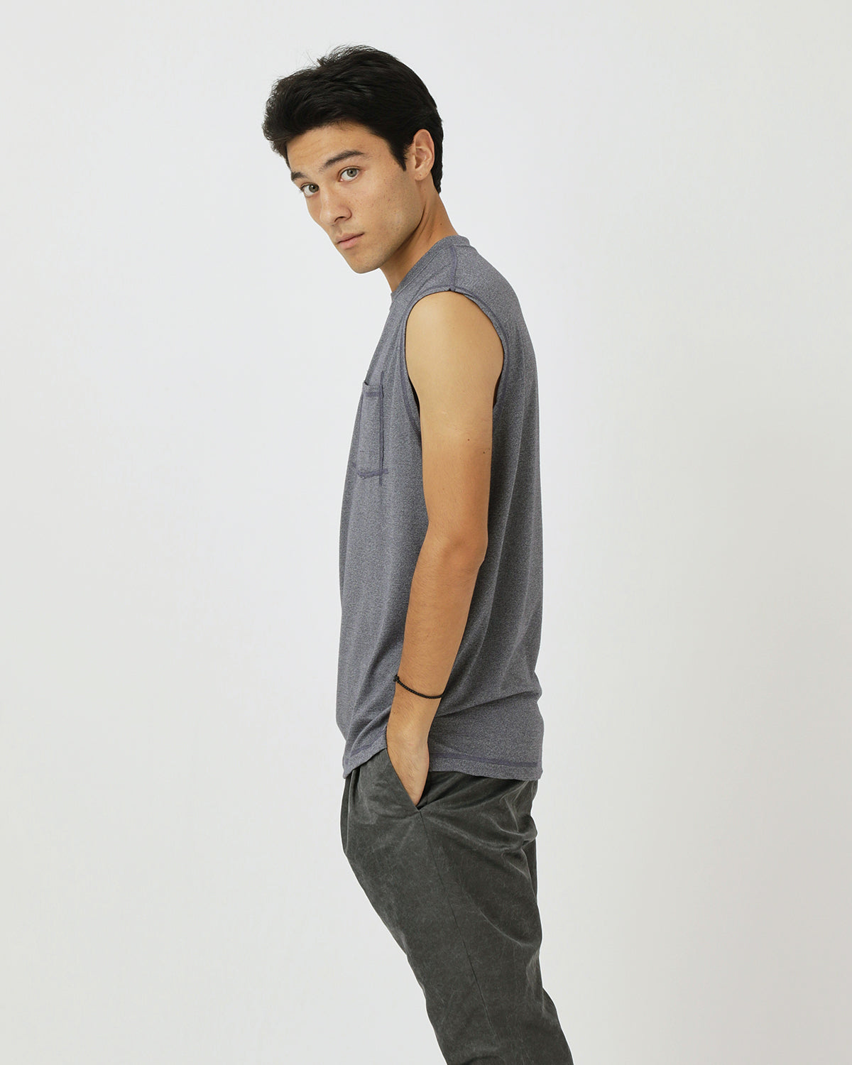 DWELLER N/S TEE MERINO WOOL OVERDYED