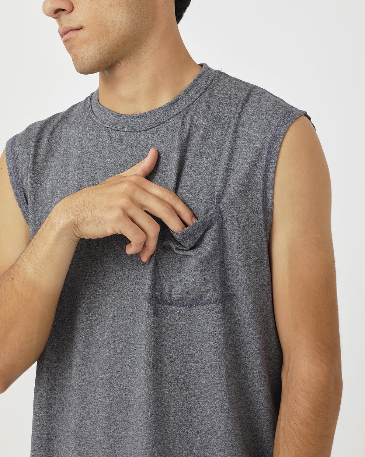 DWELLER N/S TEE MERINO WOOL OVERDYED