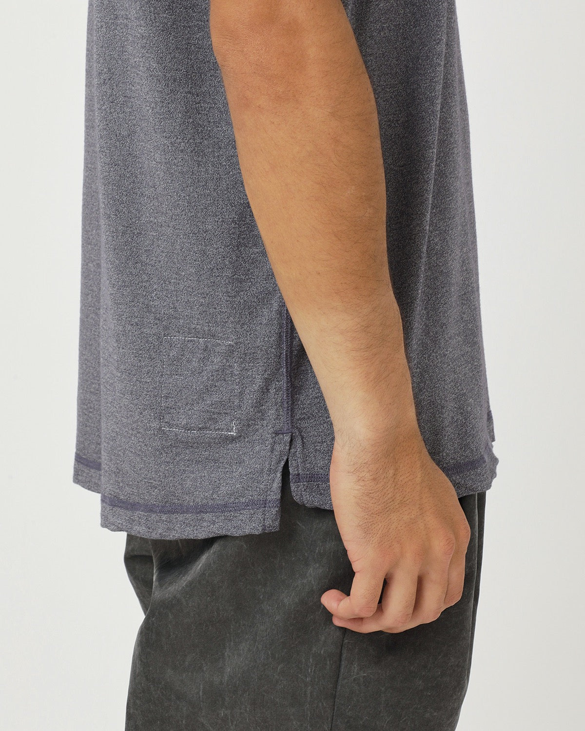 DWELLER N/S TEE MERINO WOOL OVERDYED