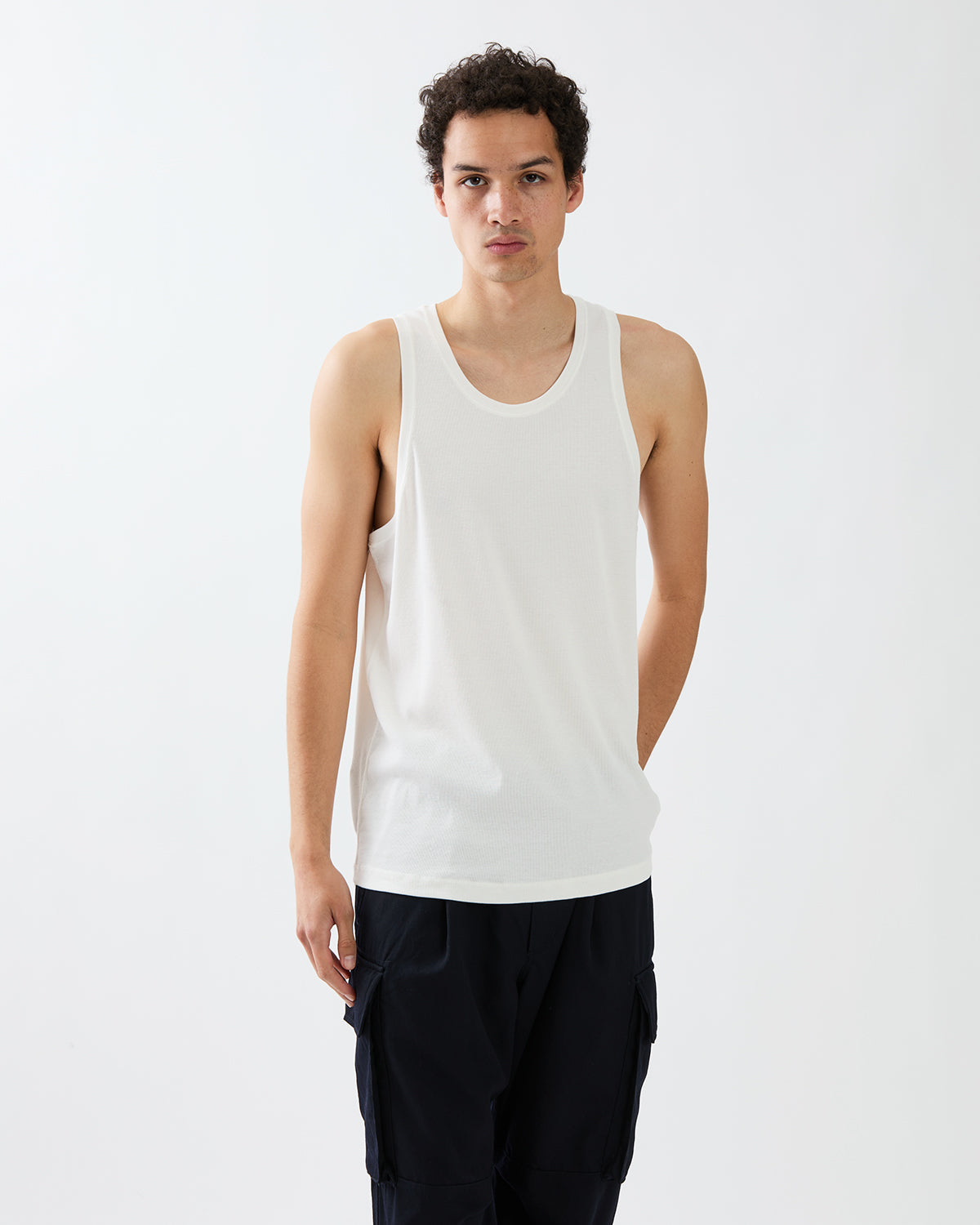 COACH TANK TOP COTTON CUPRO RIB