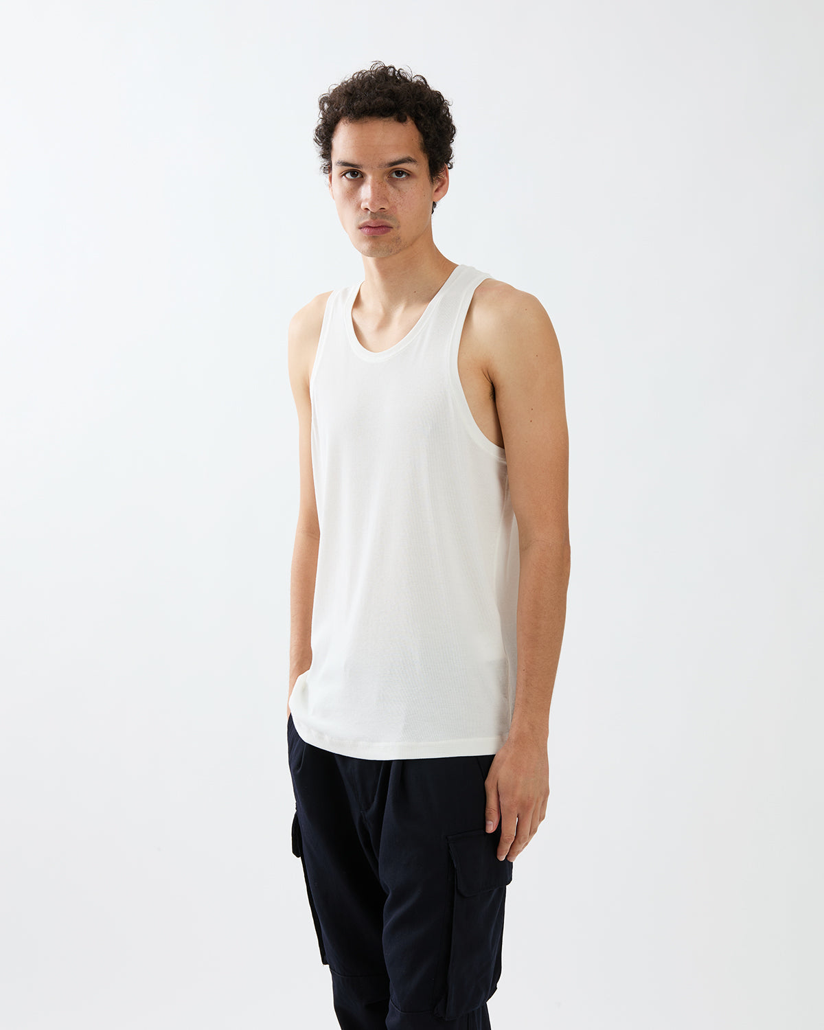 COACH TANK TOP COTTON CUPRO RIB