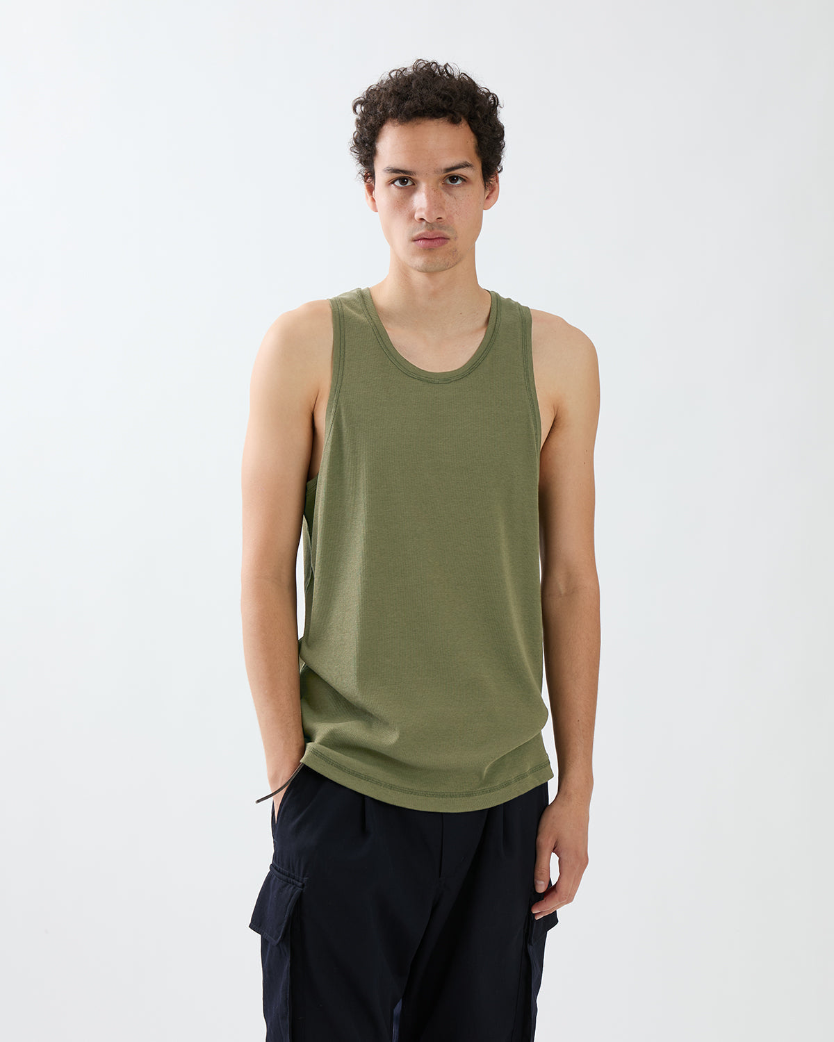 COACH TANK TOP COTTON CUPRO RIB