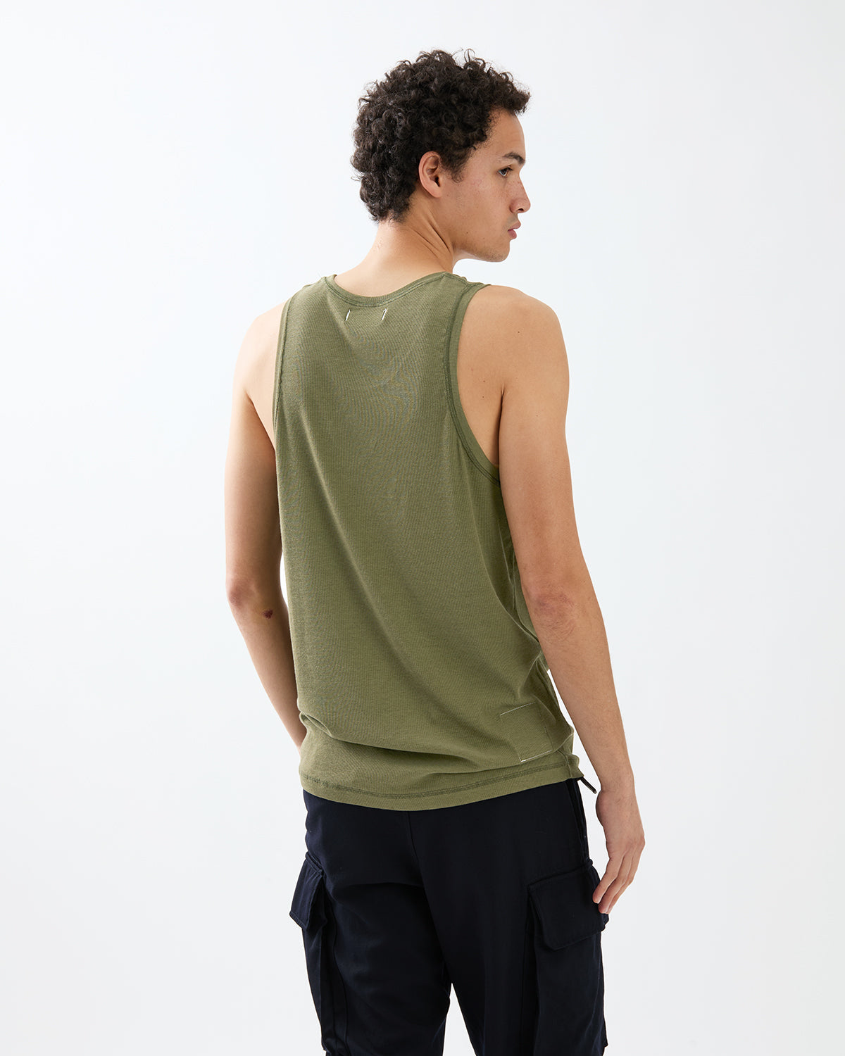 COACH TANK TOP COTTON CUPRO RIB