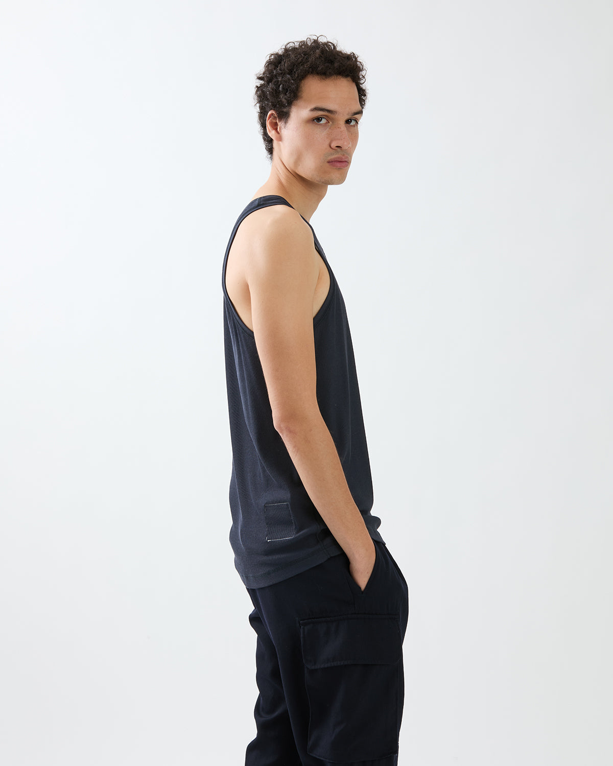 COACH TANK TOP COTTON CUPRO RIB