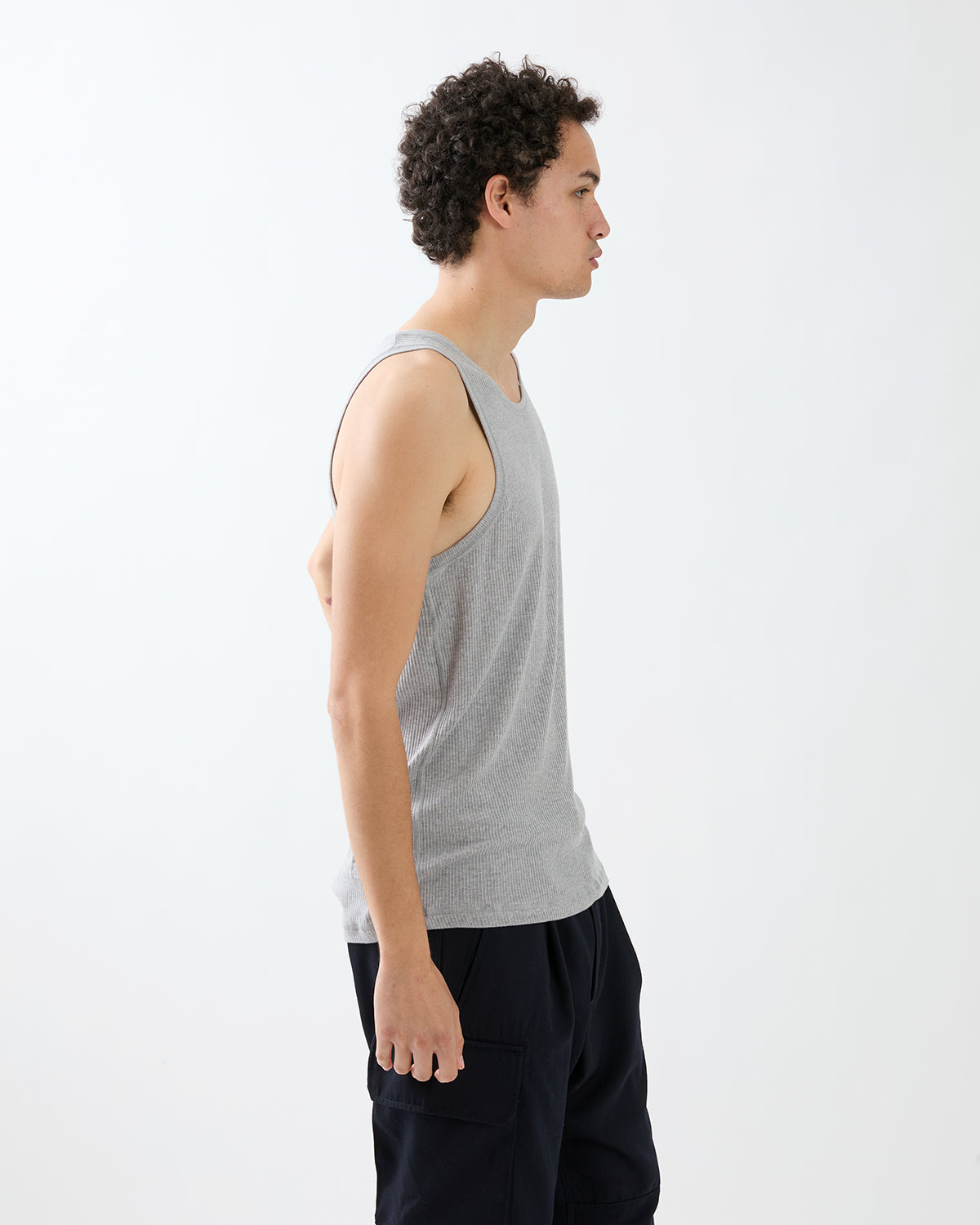 COACH TANK TOP TENCEL CASHMERE SILK RIB