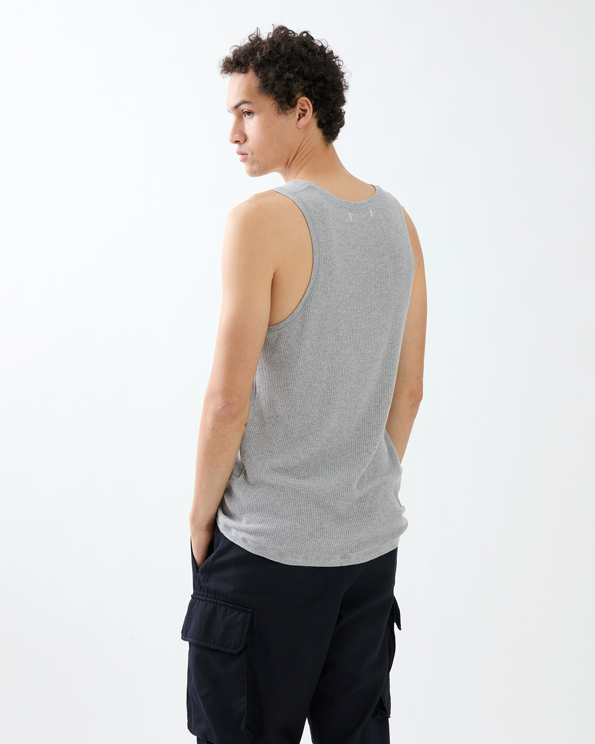 COACH TANK TOP TENCEL CASHMERE SILK RIB
