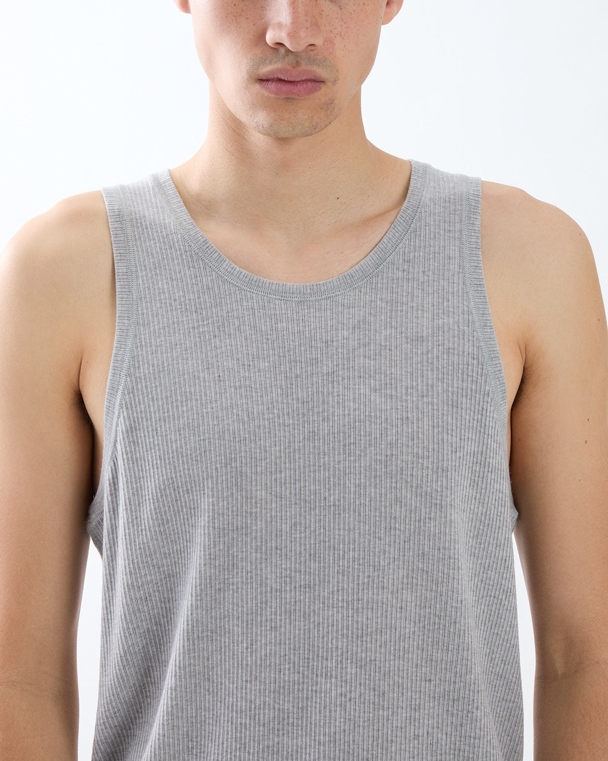 COACH TANK TOP TENCEL CASHMERE SILK RIB