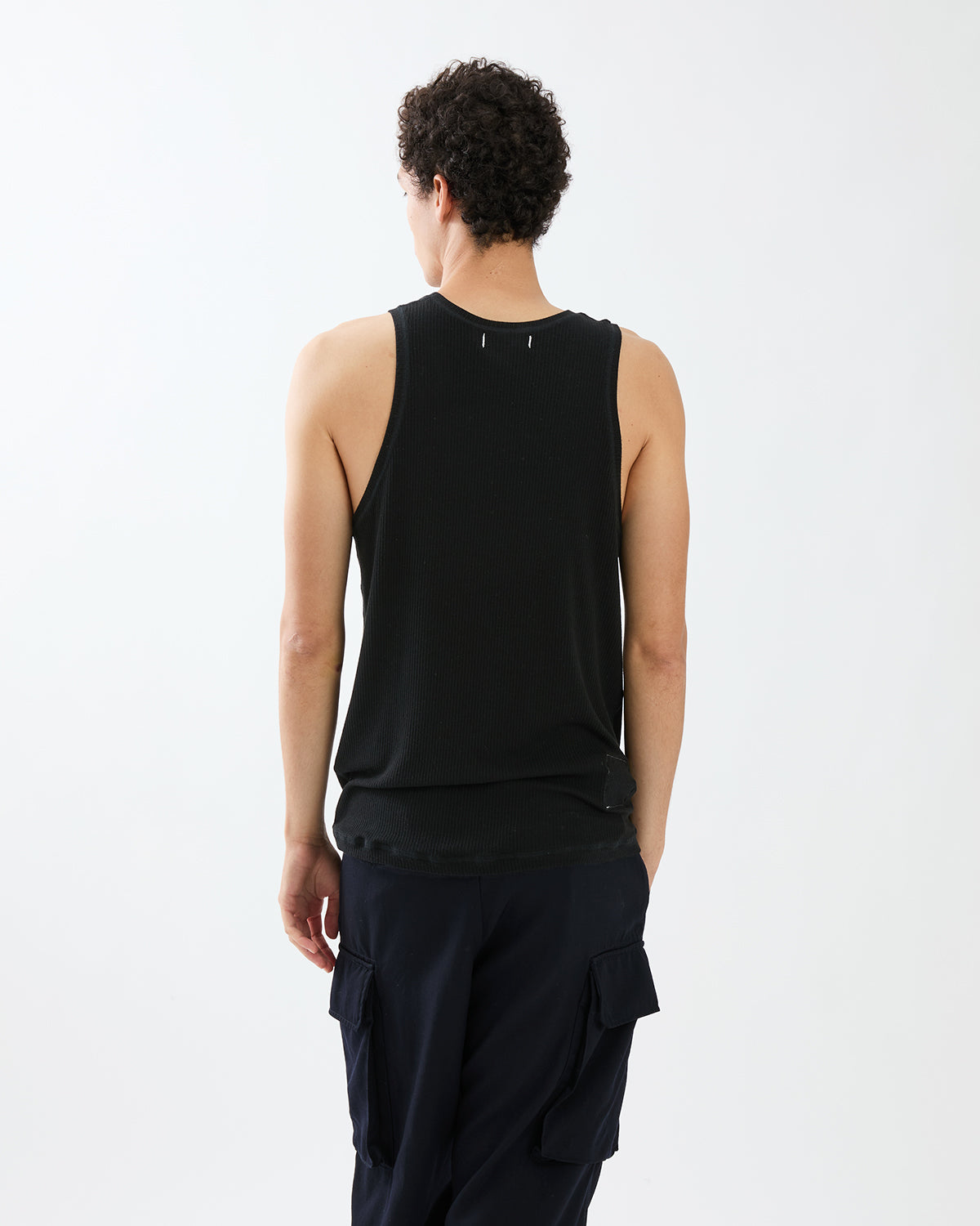 COACH TANK TOP TENCEL CASHMERE SILK RIB
