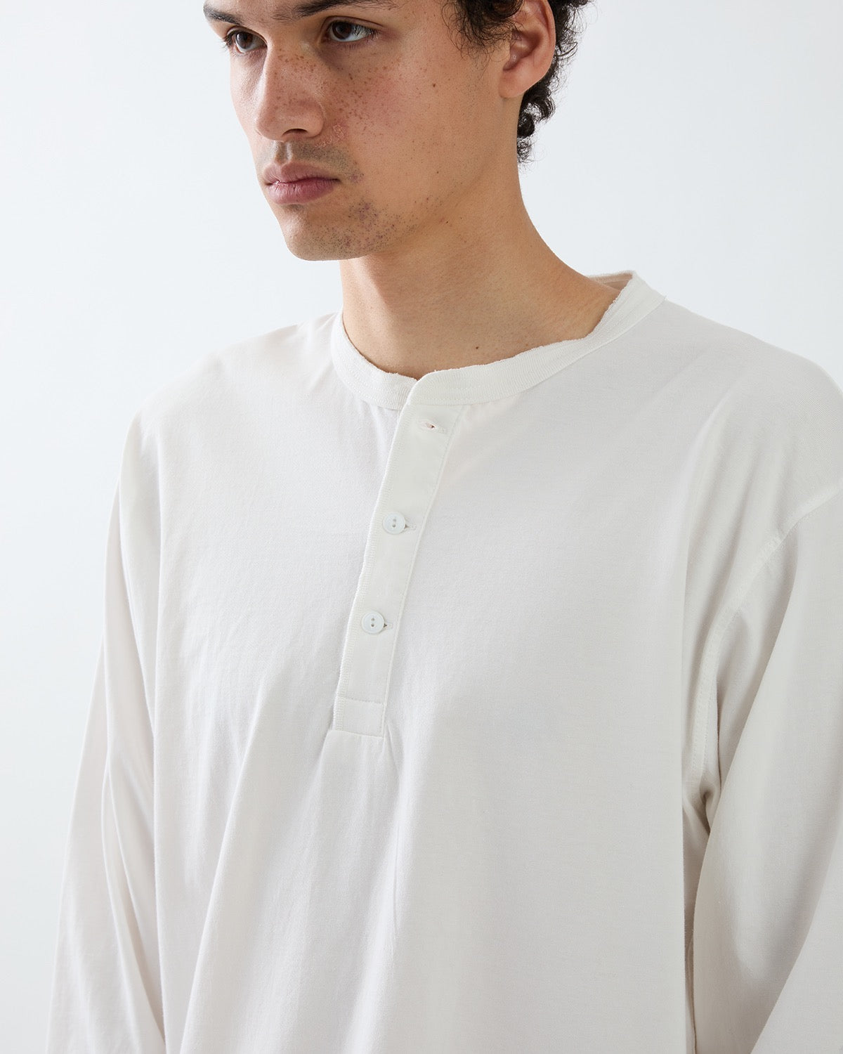 TROOPER L/S HENRY NECK TEE COTTON JERSEY