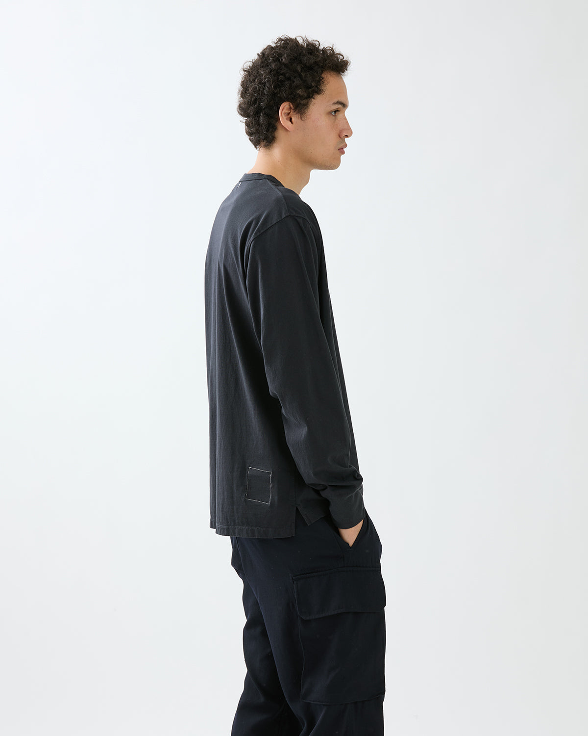 TROOPER L/S HENRY NECK TEE COTTON JERSEY