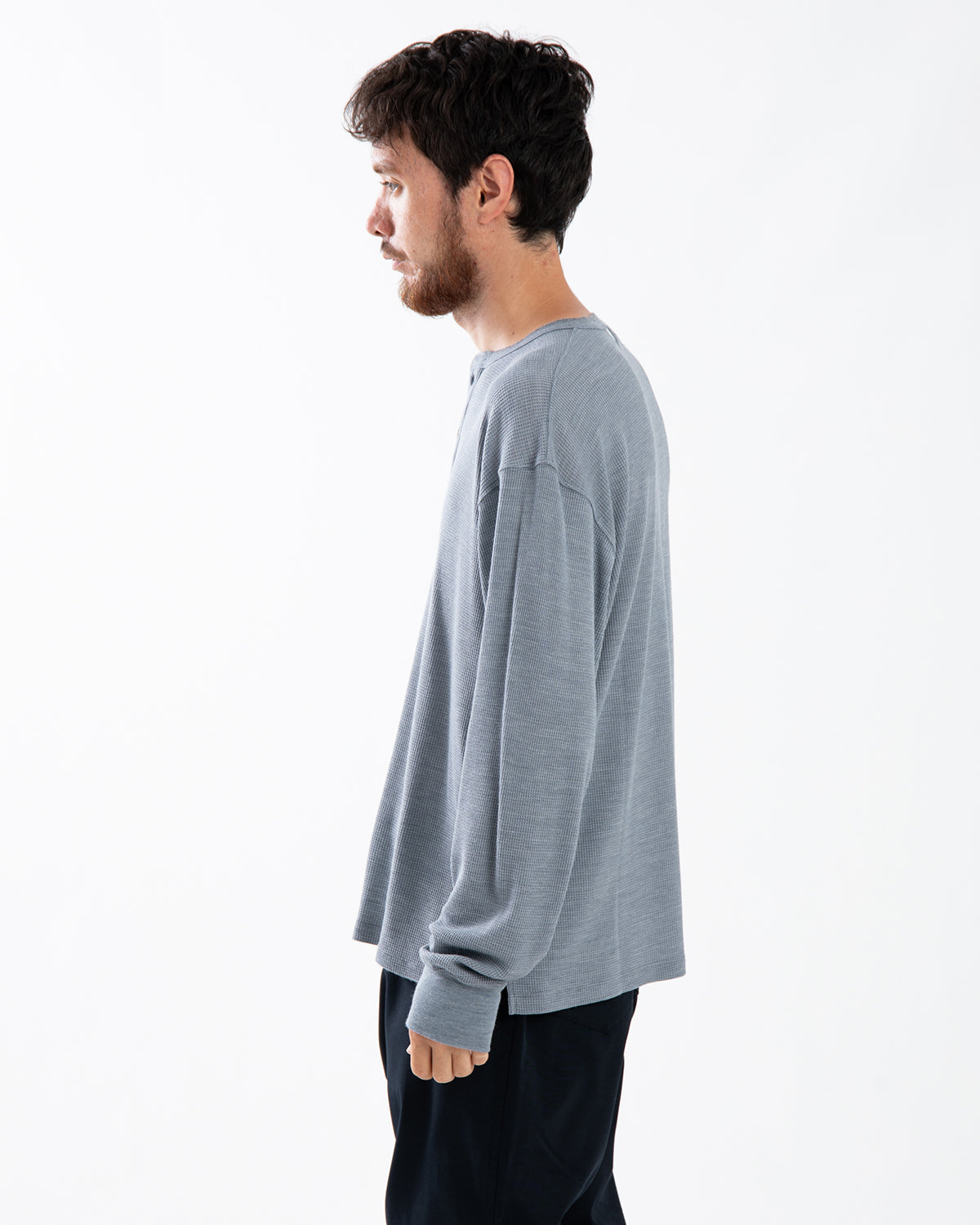 TROOPER L/S HENRY NECK TEE MERINO WOOL POLY THERMAL