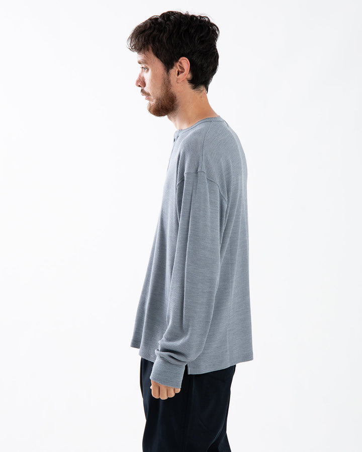 TROOPER L/S HENRY NECK TEE MERINO WOOL POLY THERMAL
