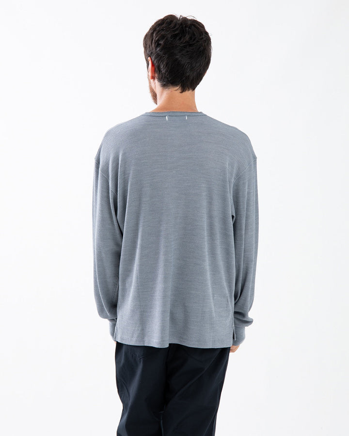 TROOPER L/S HENRY NECK TEE MERINO WOOL POLY THERMAL