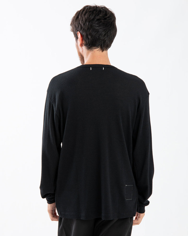 TROOPER L/S HENRY NECK TEE MERINO WOOL POLY THERMAL