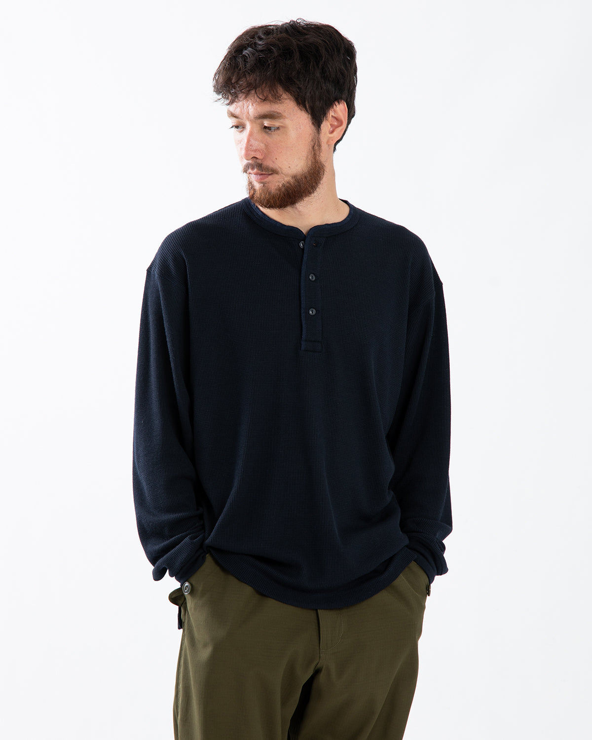 TROOPER L/S HENRY NECK TEE MERINO WOOL POLY THERMAL