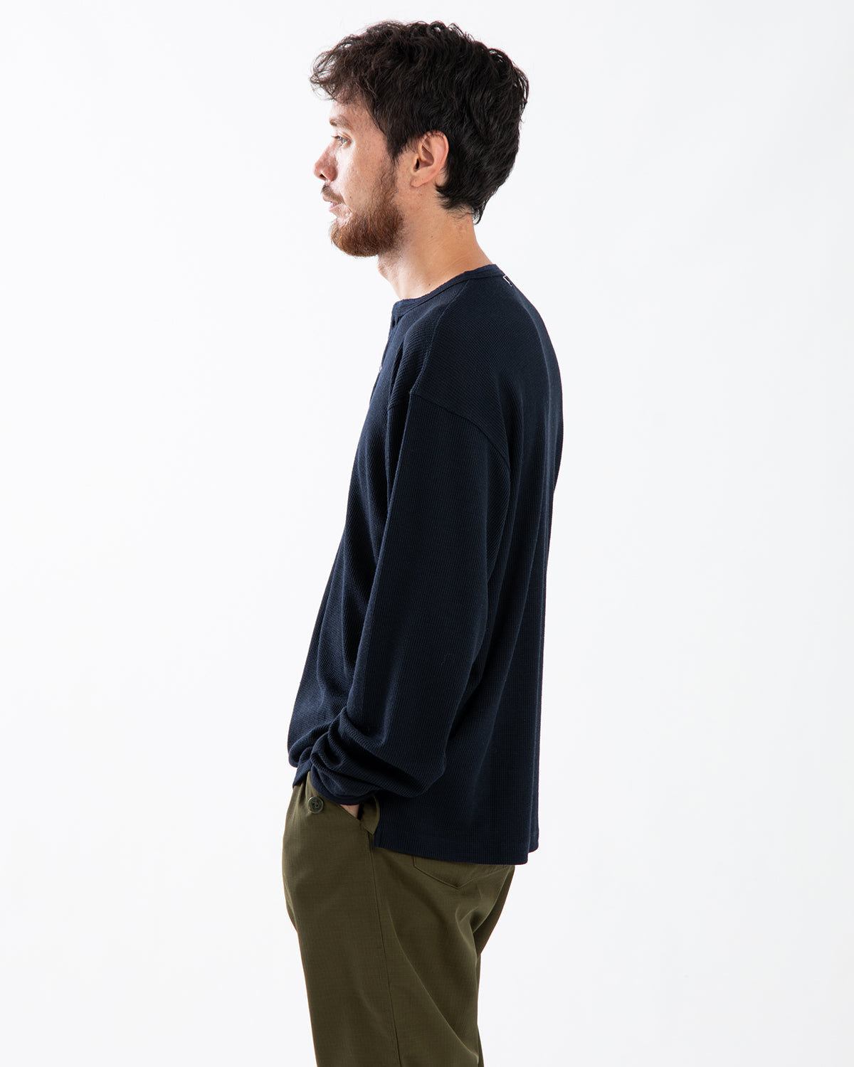 TROOPER L/S HENRY NECK TEE MERINO WOOL POLY THERMAL