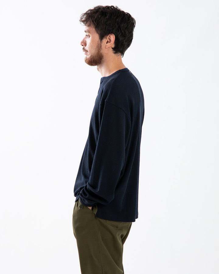 TROOPER L/S HENRY NECK TEE MERINO WOOL POLY THERMAL