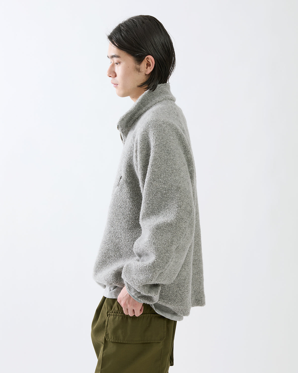 HIKER HALF ZIP PULLOVER WOOL POLY NYLON PILE