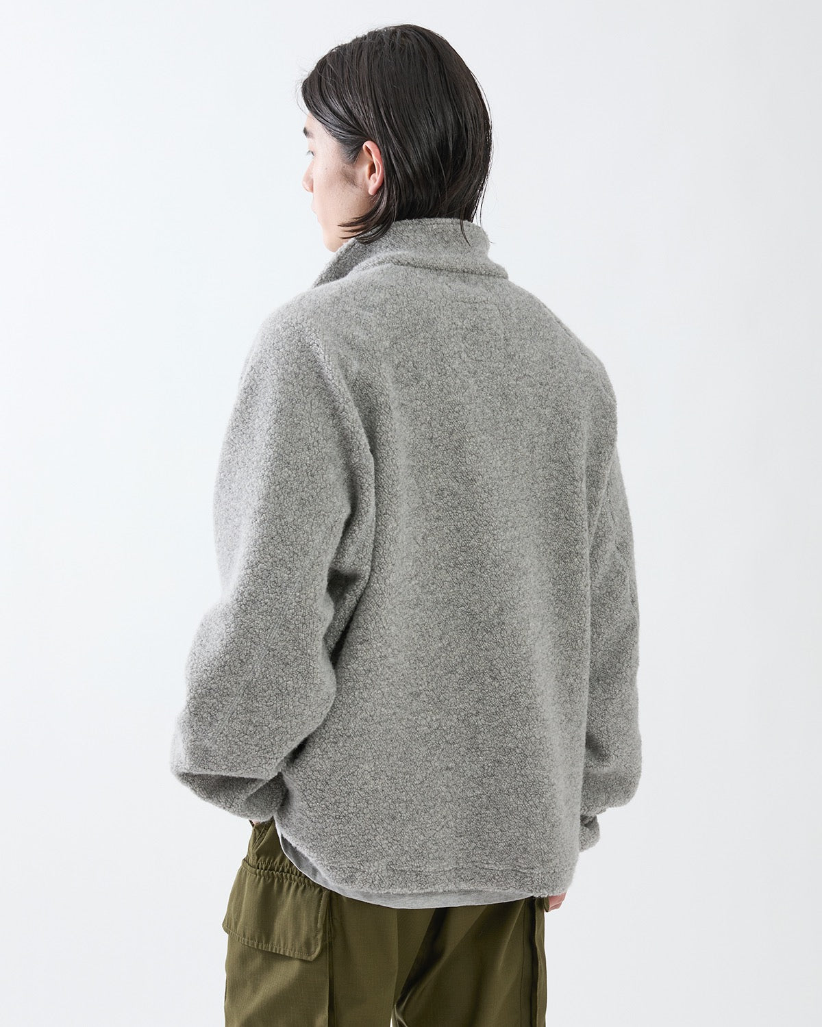 HIKER HALF ZIP PULLOVER WOOL POLY NYLON PILE