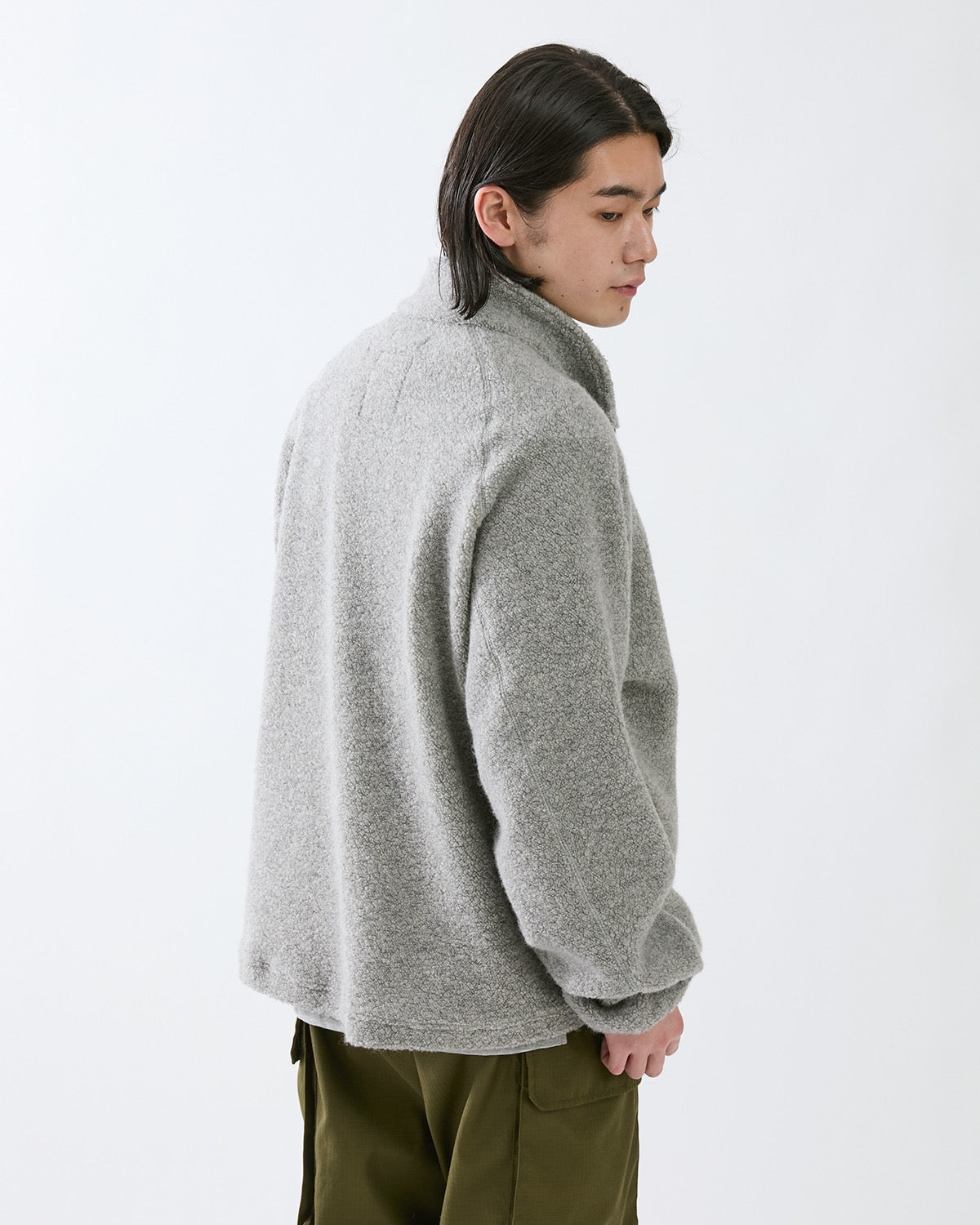 HIKER HALF ZIP PULLOVER WOOL POLY NYLON PILE
