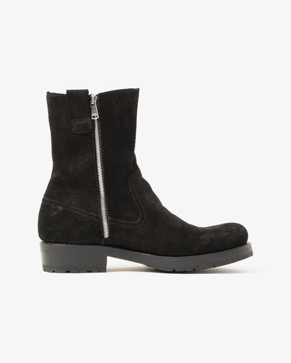 WORKER ZIP UP BOOTS COW LEATHER