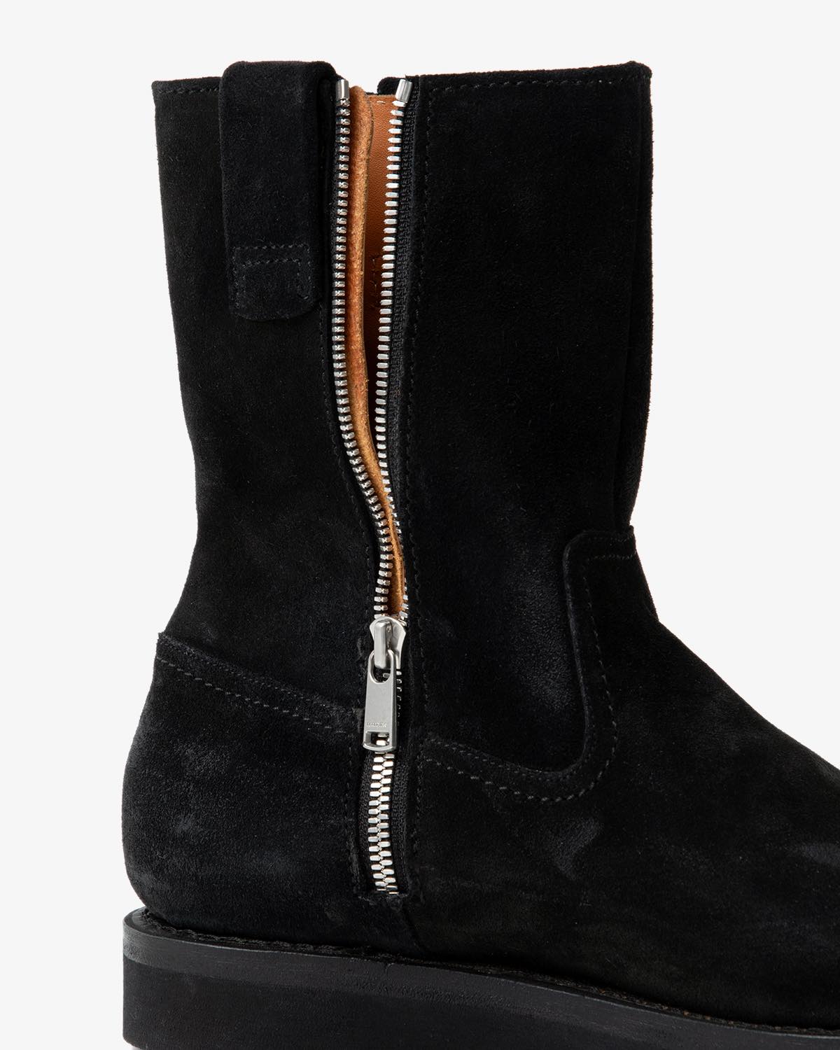 WORKER ZIP UP BOOTS COW LEATHER