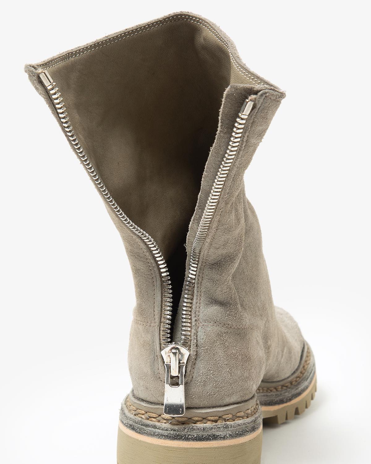 BACK ZIP BOOTS HORSE LEATHER by GUIDI