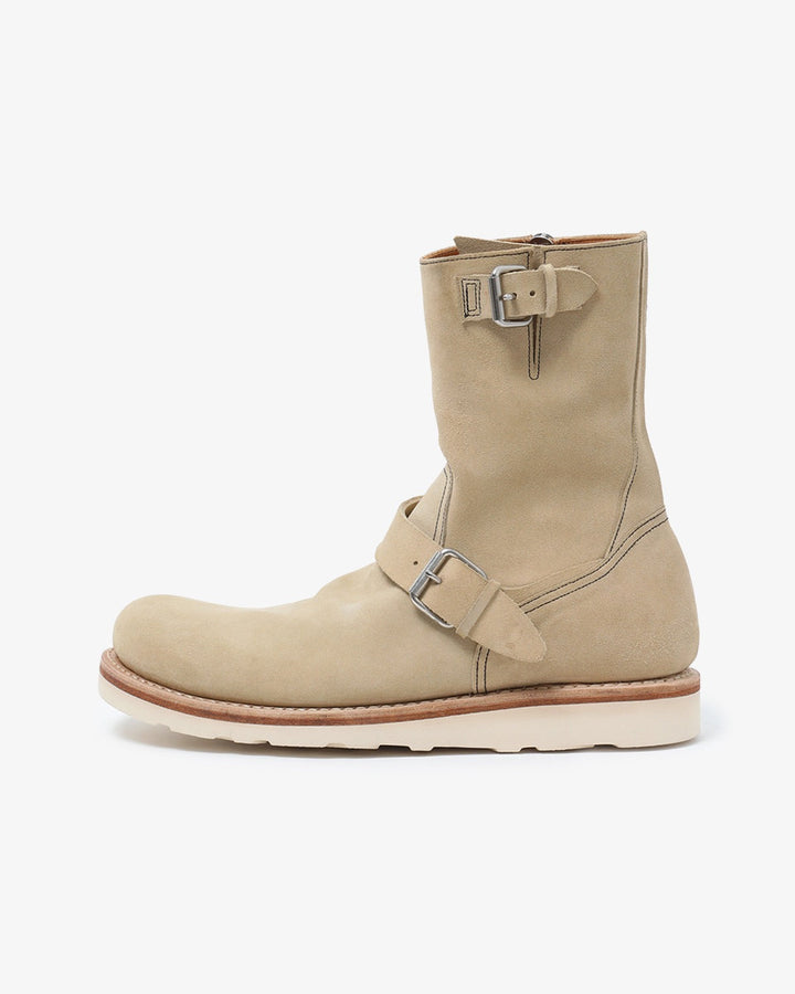 BIKER ZIP UP BOOTS COW LEATHER