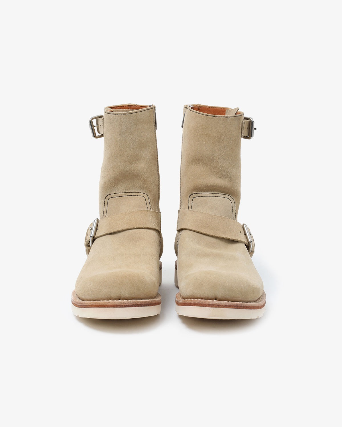 BIKER ZIP UP BOOTS COW LEATHER