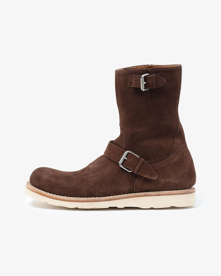 BIKER ZIP UP BOOTS COW LEATHER